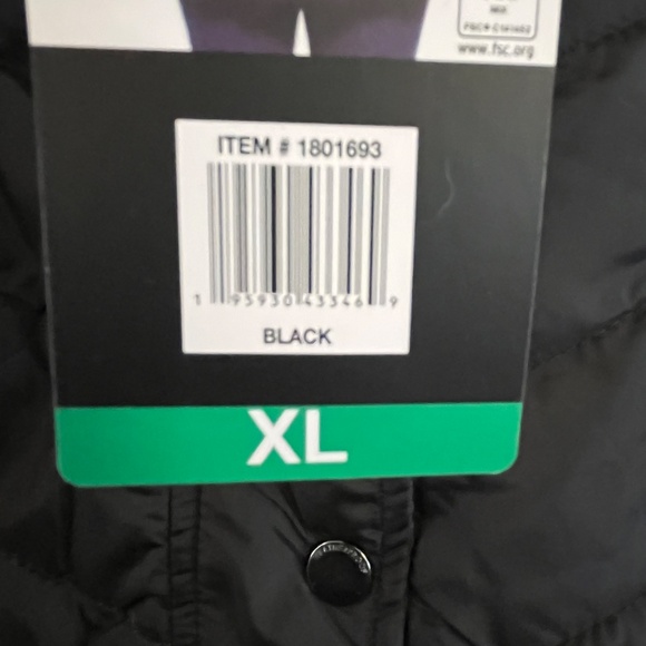 Weatherproof Women's vest button up  Black with pockets  size XL New with Tags - Picture 8 of 11